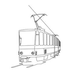 Tram (Transportation) coloring page #210551 to print and color