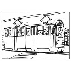 Coloring page: Tramway (Transportation) #145407 - Printable coloring pages
