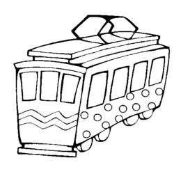Coloring page: Tramway (Transportation) #145409 - Printable coloring pages