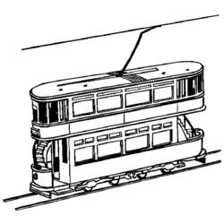 Coloring page: Tramway (Transportation) #145598 - Printable coloring pages