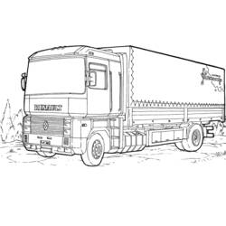 Coloring page: Truck (Transportation) #135529 - Printable coloring pages