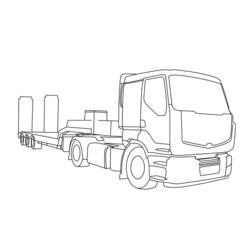 Coloring page: Truck (Transportation) #135542 - Printable coloring pages