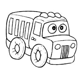 Coloring page: Truck (Transportation) #135549 - Free Printable Coloring Pages