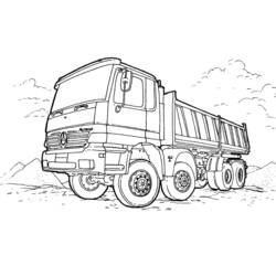 Coloring page: Truck (Transportation) #135580 - Free Printable Coloring Pages