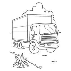 Coloring page: Truck (Transportation) #135603 - Printable coloring pages