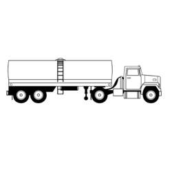 Coloring page: Truck (Transportation) #135605 - Free Printable Coloring Pages