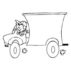 Coloring page: Truck (Transportation) #135628 - Free Printable Coloring Pages