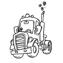 Coloring page: Truck (Transportation) #135633 - Free Printable Coloring Pages