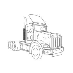 Coloring page: Truck (Transportation) #135647 - Free Printable Coloring Pages