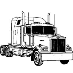 Coloring page: Truck (Transportation) #135648 - Free Printable Coloring Pages