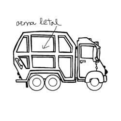 Coloring page: Truck (Transportation) #135651 - Free Printable Coloring Pages