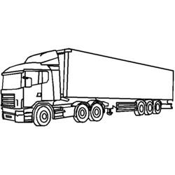 Coloring page: Truck (Transportation) #135652 - Printable coloring pages