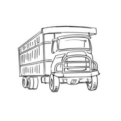 Coloring page: Truck (Transportation) #135655 - Free Printable Coloring Pages