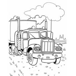 Coloring page: Truck (Transportation) #135669 - Free Printable Coloring Pages