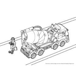 Coloring page: Truck (Transportation) #135682 - Free Printable Coloring Pages