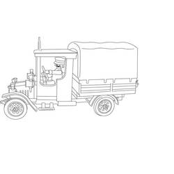 Coloring page: Truck (Transportation) #135685 - Free Printable Coloring Pages