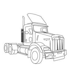 Coloring page: Truck (Transportation) #135697 - Free Printable Coloring Pages