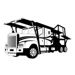 Coloring page: Truck (Transportation) #135723 - Printable coloring pages