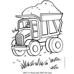 Coloring page: Truck (Transportation) #135725 - Free Printable Coloring Pages