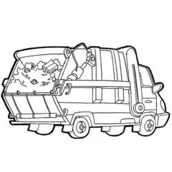 Coloring page: Truck (Transportation) #135732 - Printable coloring pages