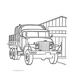 Coloring page: Truck (Transportation) #135737 - Free Printable Coloring Pages
