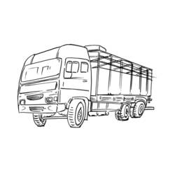 Coloring page: Truck (Transportation) #135755 - Free Printable Coloring Pages