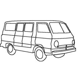 Coloring page: Van (Transportation) #145096 - Printable coloring pages