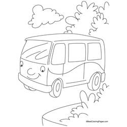 Coloring page: Van (Transportation) #145105 - Printable coloring pages