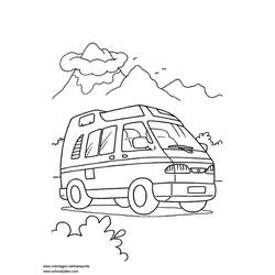 Coloring page: Van (Transportation) #145261 - Free Printable Coloring Pages