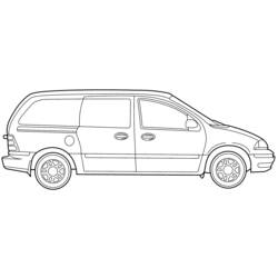 Coloring page: Van (Transportation) #145280 - Printable coloring pages