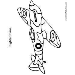 Coloring page: War Planes (Transportation) #141095 - Free Printable Coloring Pages