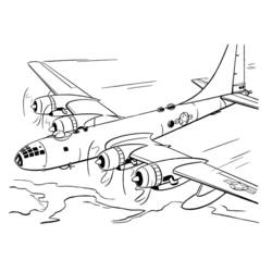 Coloring page: War Planes (Transportation) #141118 - Printable coloring pages
