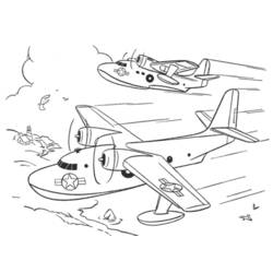 Coloring page: War Planes (Transportation) #141128 - Free Printable Coloring Pages