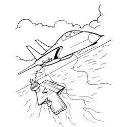 Coloring page: War Planes (Transportation) #141164 - Printable coloring pages