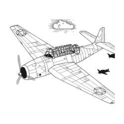 Coloring page: War Planes (Transportation) #141245 - Free Printable Coloring Pages