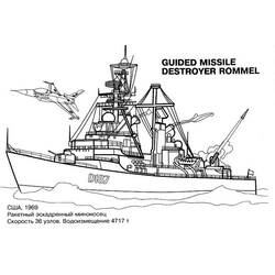 Coloring page: Warship (Transportation) #138630 - Printable coloring pages