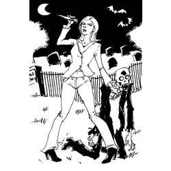 Coloring page: Buffy the vampire slayer (TV Shows) #152697 - Printable coloring pages