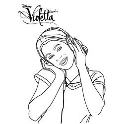 Coloring page: Violetta (TV Shows) #170443 - Free Printable Coloring Pages