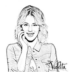 Coloring page: Violetta (TV Shows) #170445 - Free Printable Coloring Pages