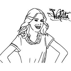 Coloring page: Violetta (TV Shows) #170447 - Free Printable Coloring Pages