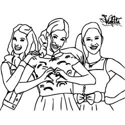 Coloring page: Violetta (TV Shows) #170454 - Free Printable Coloring Pages