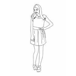 Coloring page: Violetta (TV Shows) #170457 - Free Printable Coloring Pages