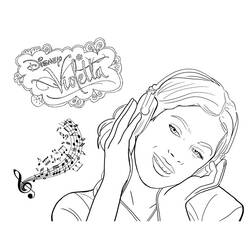 Coloring page: Violetta (TV Shows) #170459 - Free Printable Coloring Pages