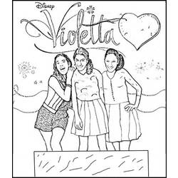 Coloring page: Violetta (TV Shows) #170461 - Free Printable Coloring Pages