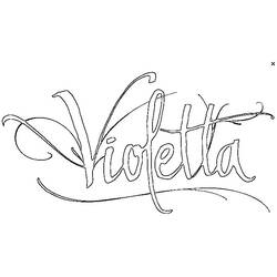 Coloring page: Violetta (TV Shows) #170470 - Free Printable Coloring Pages