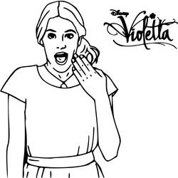 Coloring page: Violetta (TV Shows) #170471 - Free Printable Coloring Pages