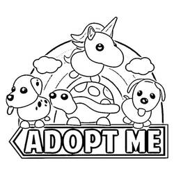Adopt Me (Video Games) coloring page #174386 to print and color