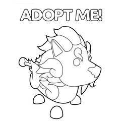 Adopt Me (Video Games) coloring page #174402 to print and color