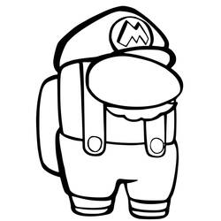 Among Us (Video Games) coloring page #171909 to print and color