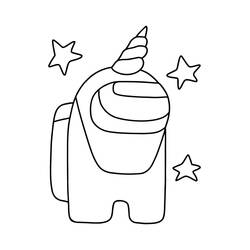 Among Us (Video Games) coloring page #171919 to print and color